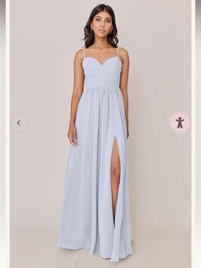 Revelry Chiffon Periwinkle Serenity Dress